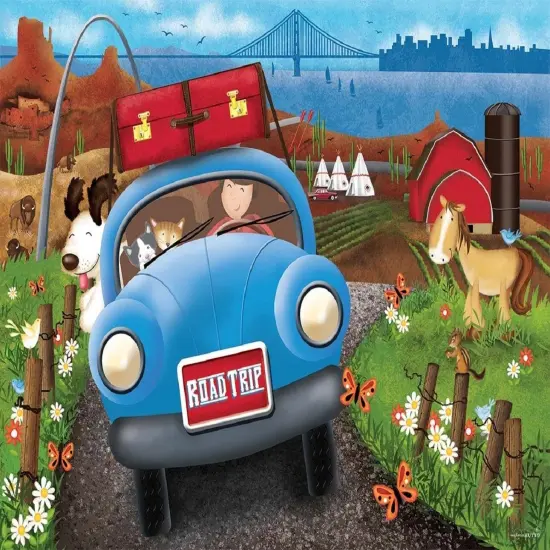 Sunsout Road Trip 63 pc Jigsaw Puzzle 81646 {1}