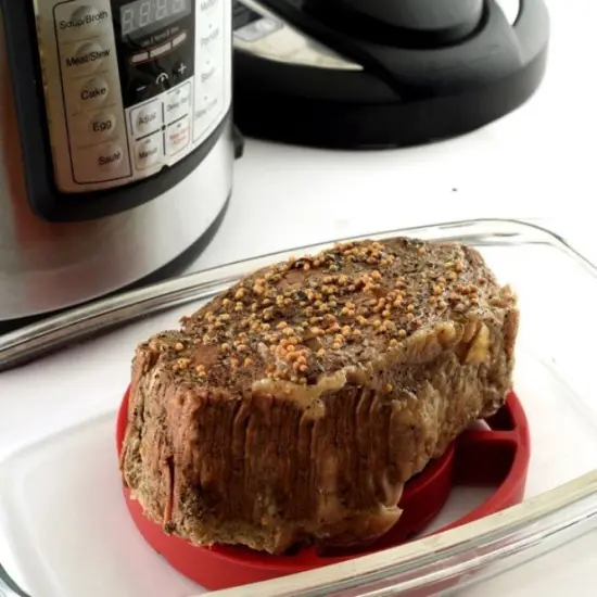 Norpro Round Nonstick Silicone Roast Rack / Trivet - Healthy Cooking & Roasting {4}