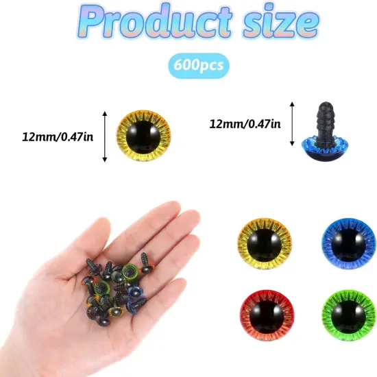 40pcs 11mm Crochet Safety Eyes {3}