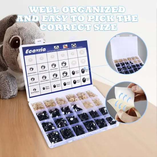 Safety Eyes for Amigurumi - Crochet Eyes with Washers {4}