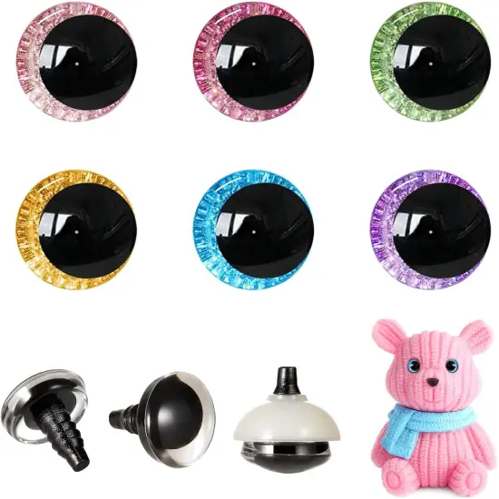 120pcs - Colorful Safety Eyes for Crocheting {1}