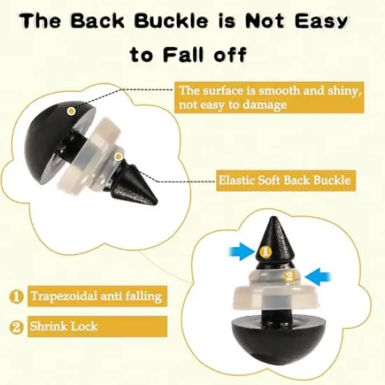 300 Pieces 14mm Safety Eyes for Amigurumi {2}