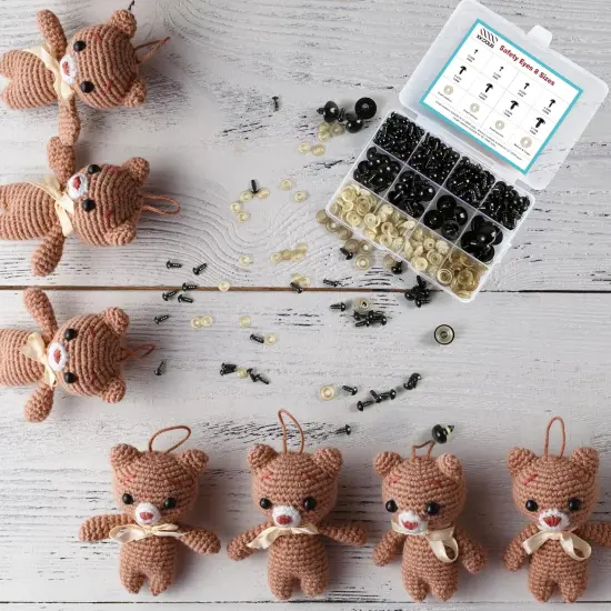 6-18 mm, 8 Sizes Safety Eyes for Crocheting {3}