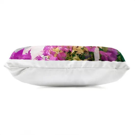 Stupell Industries Flowers In Positano Outdoor Pillow, 14 x 7 x 20 {3}