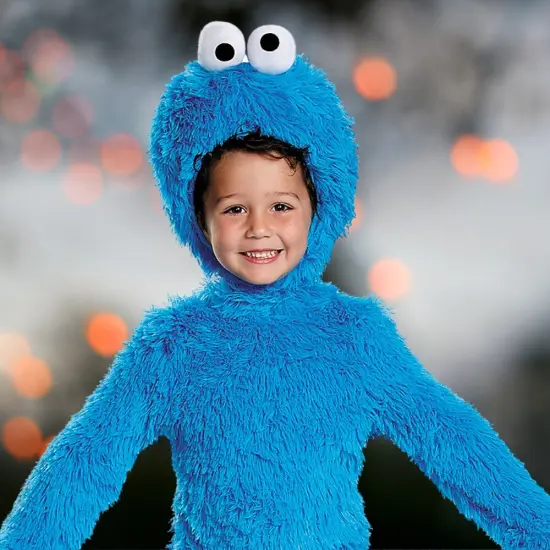 Baby Extra Deluxe Cookie Monster Costume Plush Jumpsuit and Headpiece {5}