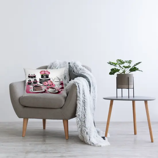 Stupell Industries Feminine Chic Dessert Spread Decorative Printed Throw Pillow design by Amanda Greenwood, 14 x 7 x 20 {2}