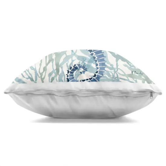 Stupell Industries Radiant Sea Life Seahorse Indoor Pillow, 18 x 7 x 18 {3}