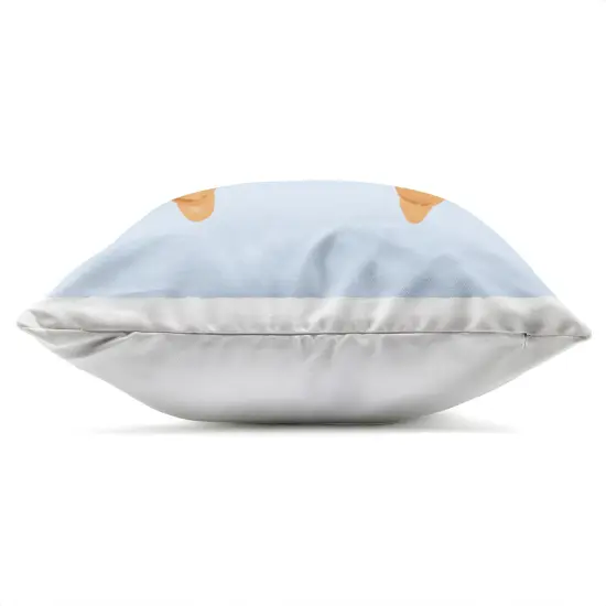 Stupell Industries Blue Bow Croissant Outdoor Printed Pillow design by Krissy Mast, 18 x 7 x 18 {3}