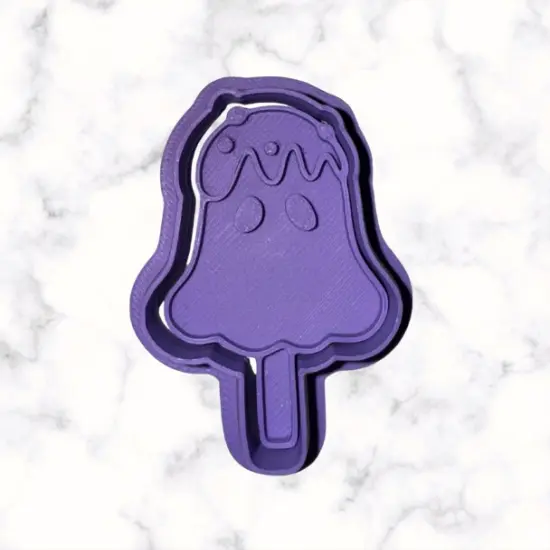 Spooky Popsicle Cookie Cutter with Stamp Option {3}