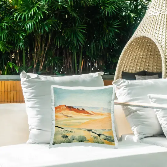 Stupell Industries Desert Mounds Landscape Outdoor Pillow, 18 x 7 x 18 {2}