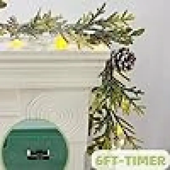 White Berry & Ball, Battery Operated with Timer {3}