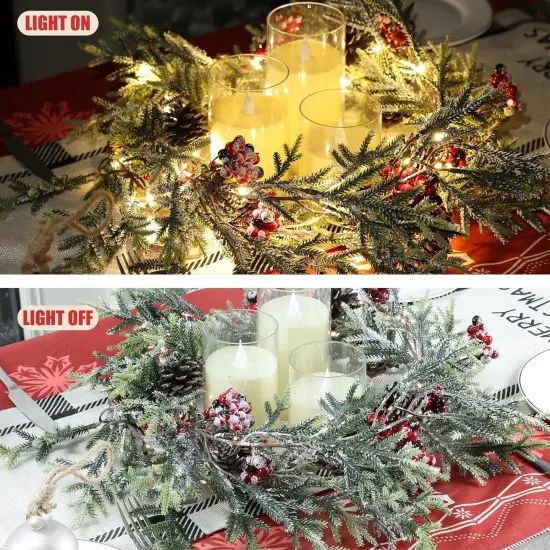 6 FT Christmas Garland with Lights {4}