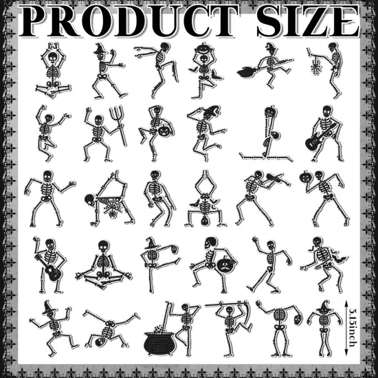 30 Pcs Halloween Diamond Art Painting Magnets Kits for Adults {3}