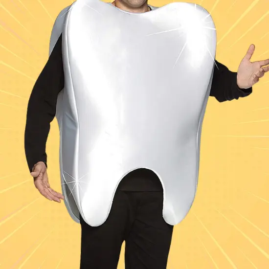 Hilarious Mr. Molar Adult Costume Tooth Tunic for Halloween Parties and Events {4}