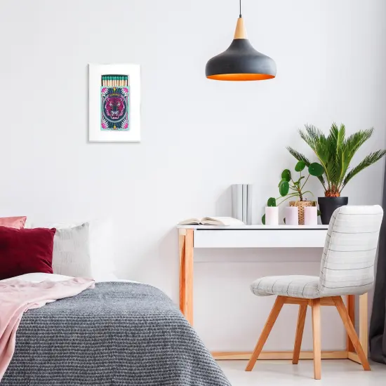 Stupell Industries Tiger Glam Brand Matches Wall Plaque By Amanda Greenwood {8}