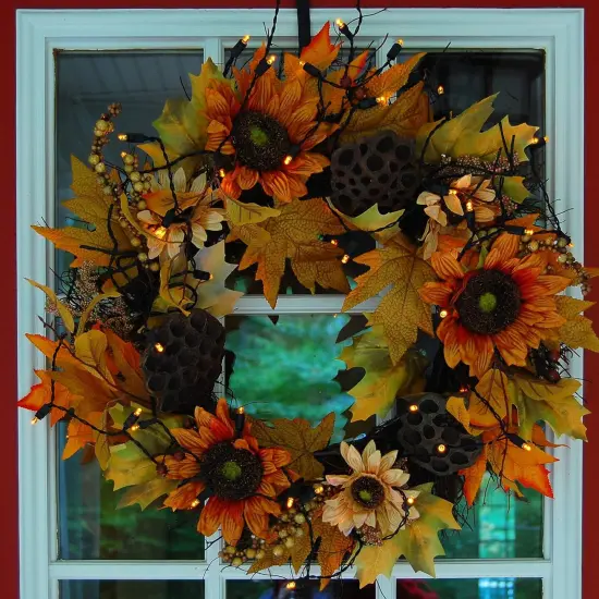 Battery Operated LED Mini String Lights - Orange Set of 2 {4}