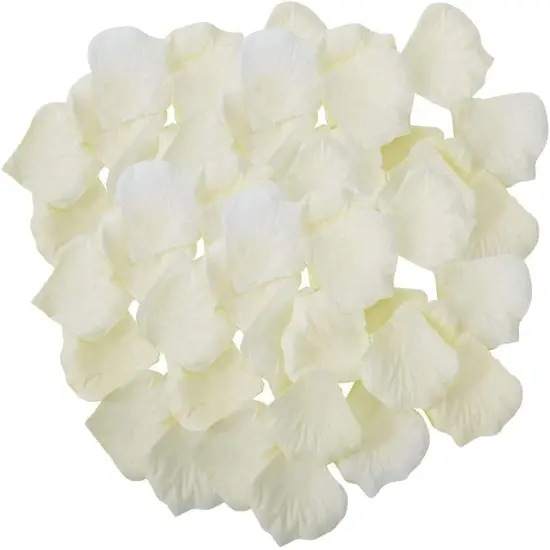 1200 Pcs Fake Flower Petals (Ivory) {1}