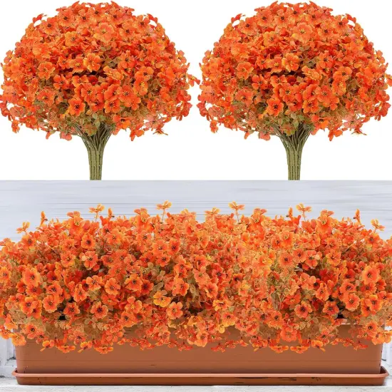 12 Bundles Artificial Fall Flowers {1}