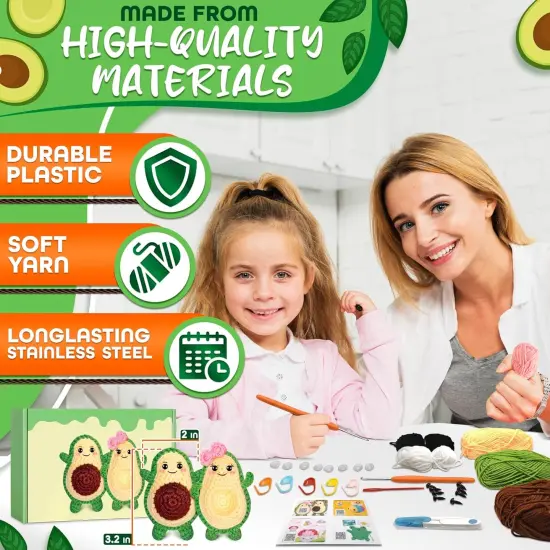 Avocado Crochet Kit for Beginners {3}