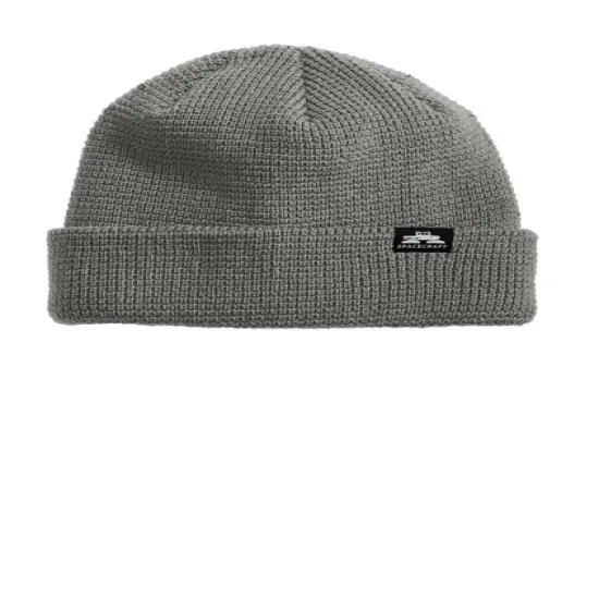 Limited Edition Spacecraft Index Beanie Soft Acrylic Versatile Cuffed or Slouched Style Alloy Gray {1}
