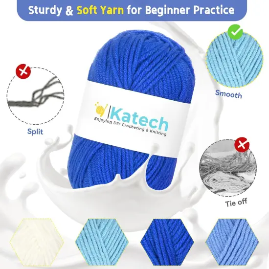 Granny Square Crochet Kits for Adults Learn to Crocheting Blanket Kit {3}