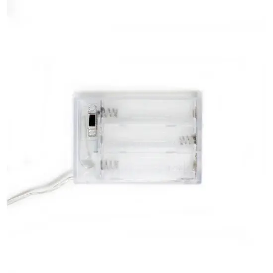 100 LED Silver Copper Fairy Lights Battery Operated Warm white {6}