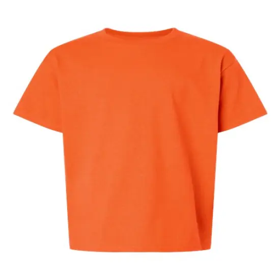 Gildan&reg; Classic Fit Crewneck short sleeve Youth Tee Orange {2}
