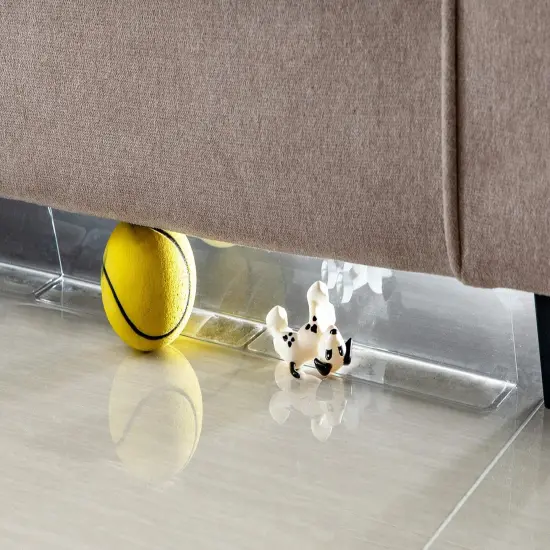 Clear Toy Blockers for Furniture - Stop Things from Going Under Couch Sofa Bed and Other Furniture - Suit for Hard Surface Floors Only {1}