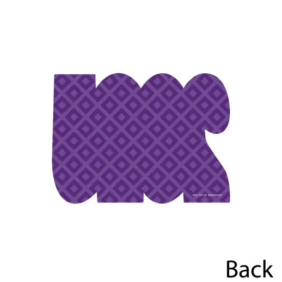 Big Dot of Happiness 2025 Purple Graduation Decorations - DIY Party Essentials - Set of 20 {4}