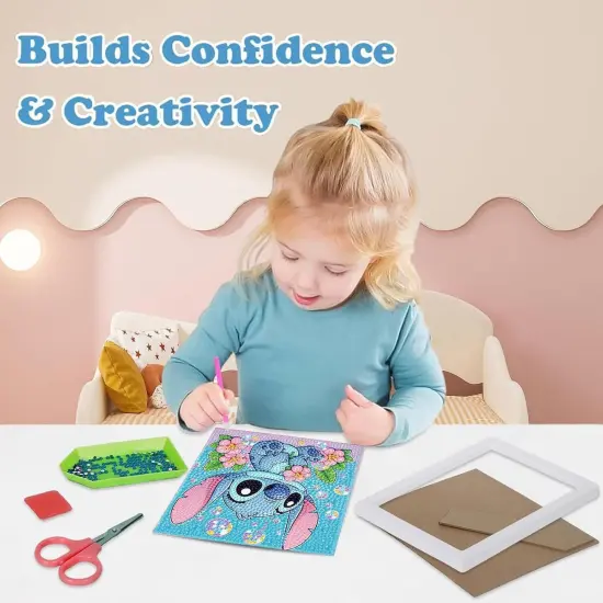 Small 5D Diamond Painting Kits with Wooden Frame - 7x7 Inch {5}