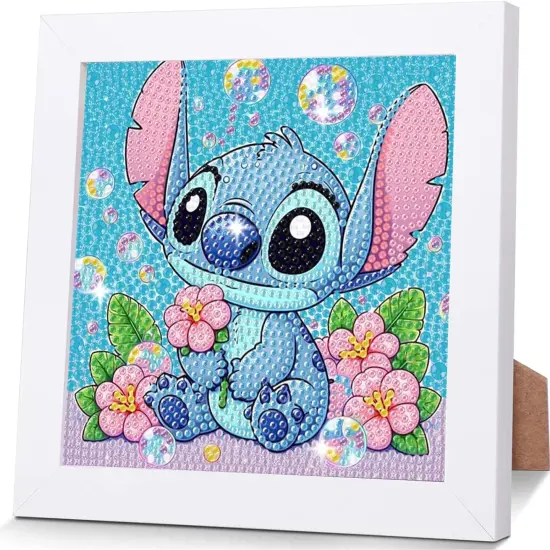 Small 5D Diamond Painting Kits with Wooden Frame - 7x7 Inch {1}