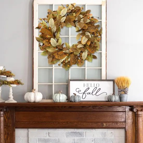 19&rsquo;&rsquo; Artificial Autumn Fall Wreath {4}