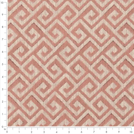 Upholstery Fabric - Pink Abstract & Geometric,Greek Key Upholstery Fabric 54 Inches" {3}