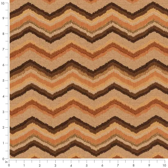 Melon - Brown,orangeRust AbstractGeometric,herringboneChevron Upholstery Fabric 54 Inches" {2}