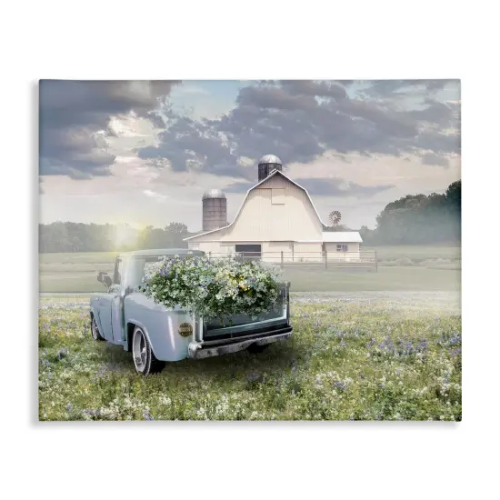 Stupell Industries Sun Bleached Barn & Truck Canvas By Nan {1}
