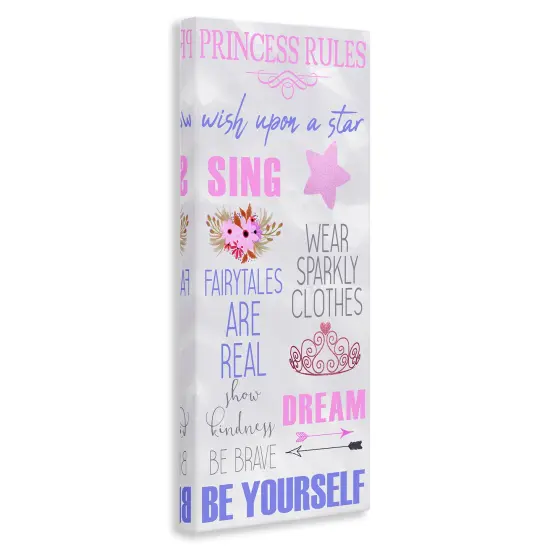 Stupell Industries Rules For Princesses Canvas By Kim Allen {3}