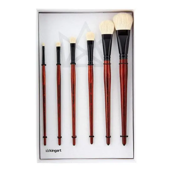 KINGART&reg; Oval Mop Brush Set, 6 pc {6}