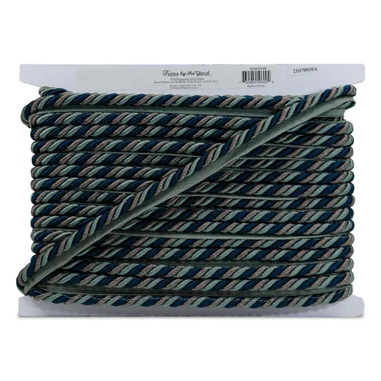 5 yards of Leona 3/8" Twisted Lip Cord Trim | 5 yard cut Denim {3}