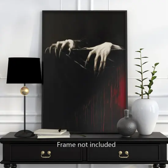 Clawed Hands Dracula Vampire Print {3}