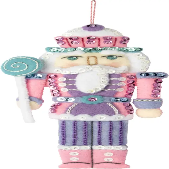 Bucilla Felt Ornaments Applique Kit Set Of 6-Nutcracker Sweet {7}