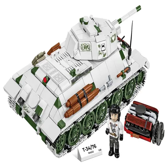 COBI Historical Collection WWII T-34/76 mod 1941/42 2-in-1 (PL/SOV) Tank {3}