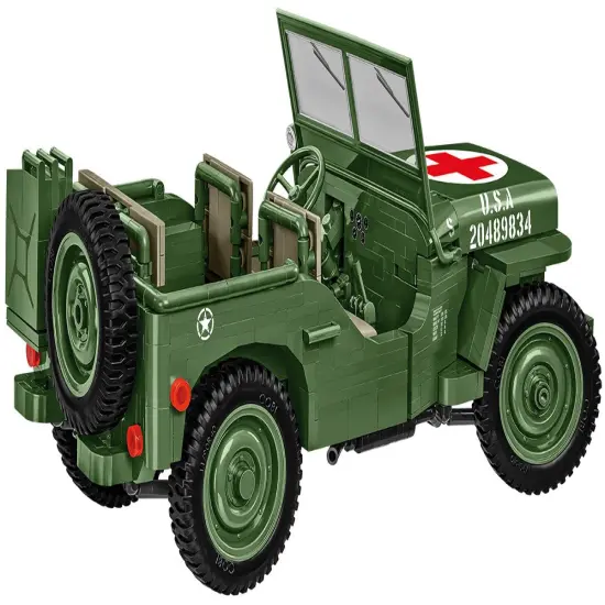 COBI Historical Collection WWII JEEP Willys MB, Medical 1:12 Scale Vehicle {3}