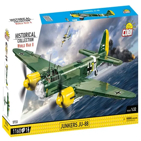 COBI Historical Collection World War II Junkers JU-88 Plane Building Set, 1160 Pieces {1}