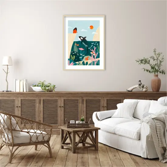 Untitled Artwork 172 by Bea Muller Wood Framed Wall Art Print {4}