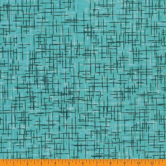 Mook Fabrics Linen Look Cotton Fabric [108 in. Wide] - By The Yard Dusty Turquoise {3}