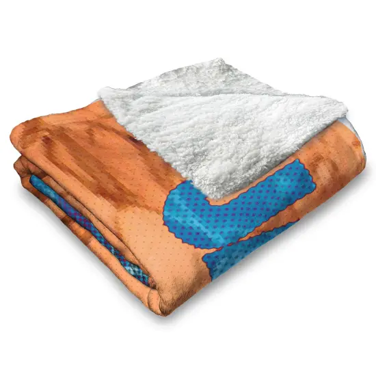 Universal Jaws Silk Touch Sherpa Throw Blanket Neon Poster {4}