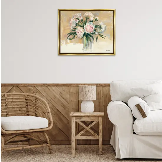 Stupell Industries Contemporary Peony Bouquet Floating Frame By Carol Rowan {2}