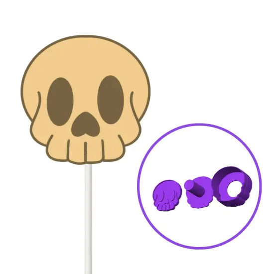 Skull Cake Pop Mold {3}