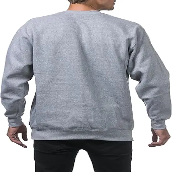 Men's Crew Neck Fleece Pullover Sweater| RADYAN&reg; MAROON {6}