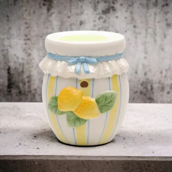 Ceramic Lemon preserve tart burner (tea light NOT included), Home D&eacute;cor, Gift for Her, Gift for Mom, Bathroom D&eacute;cor, Vanity D&eacute;cor {2}